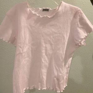 Cute and simple baby pink Brandy Melville tee